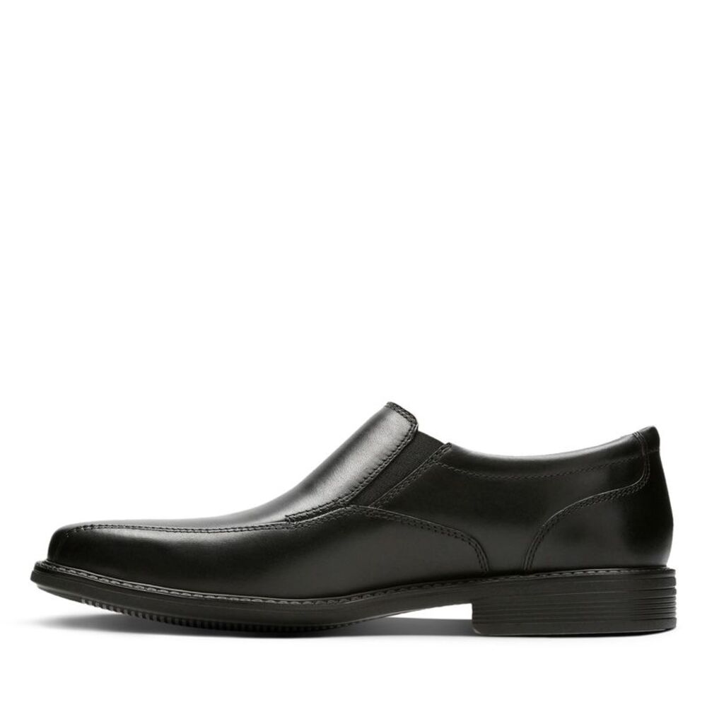 Clarks Mens Bolton Free Black Shoes (NWT) - Picture 5 of 6